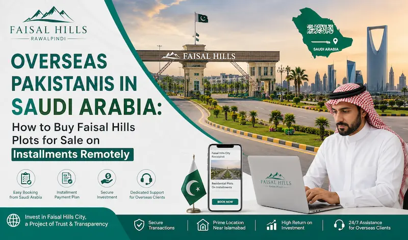 Overseas Pakistanis in Saudi Arabia: How to Buy Faisal Hills Plots for Sale on Installments Remotely